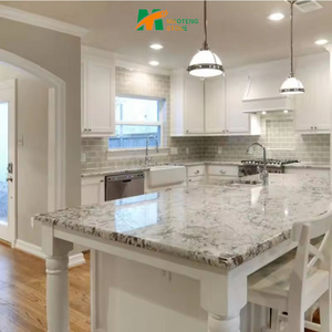 Home Kitchen Countertops Eased Polished Edges Tops Granite Kitchen Designs 2-3g/cm3 5 Years Provide 3/4" or 1 1/4" Modern MT-CT