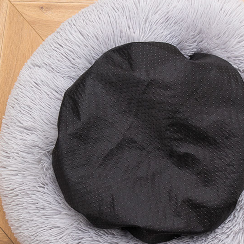 Self Warming Plush Round Pet Sleeping Beds Luxury for Cats and Small Large Dogs Indoor Cozy Soft Donut Puppy Kitten Calming Bed