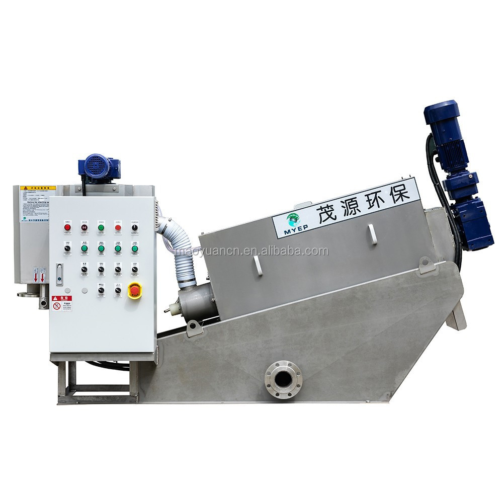 Screw Filter Press Sludge Dewatering Machine for Oily Sludge Treatment