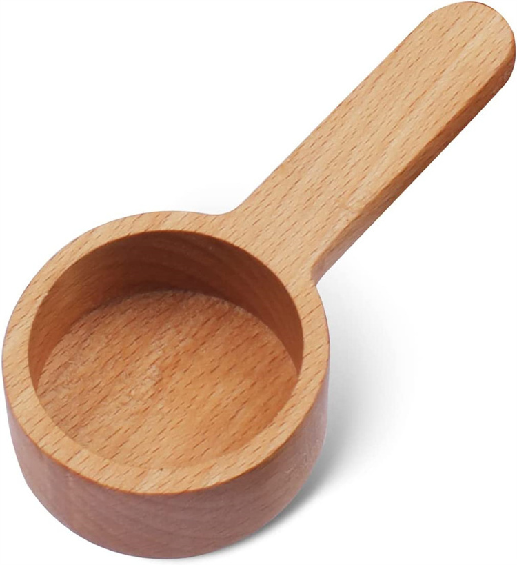 beech Wooden Coffee Spoon, Coffee Scoop Measuring for Coffee Beans