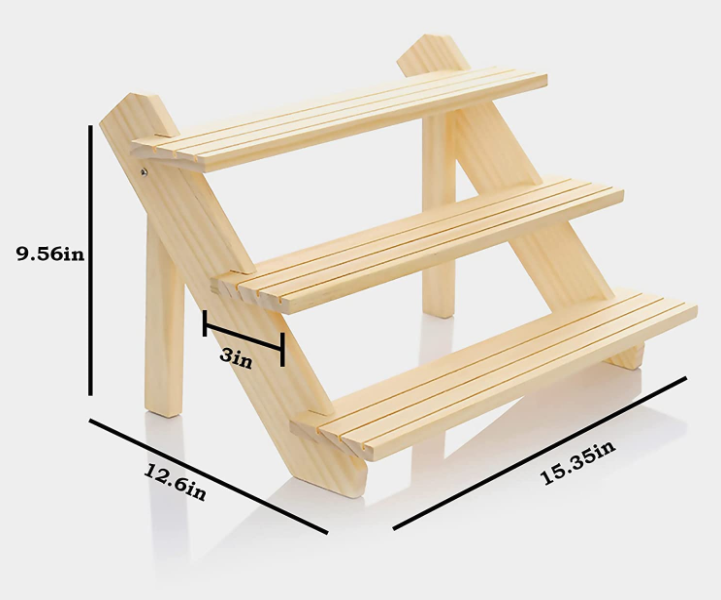 Boutique rack display Bamboo display stands Display racks for boutique