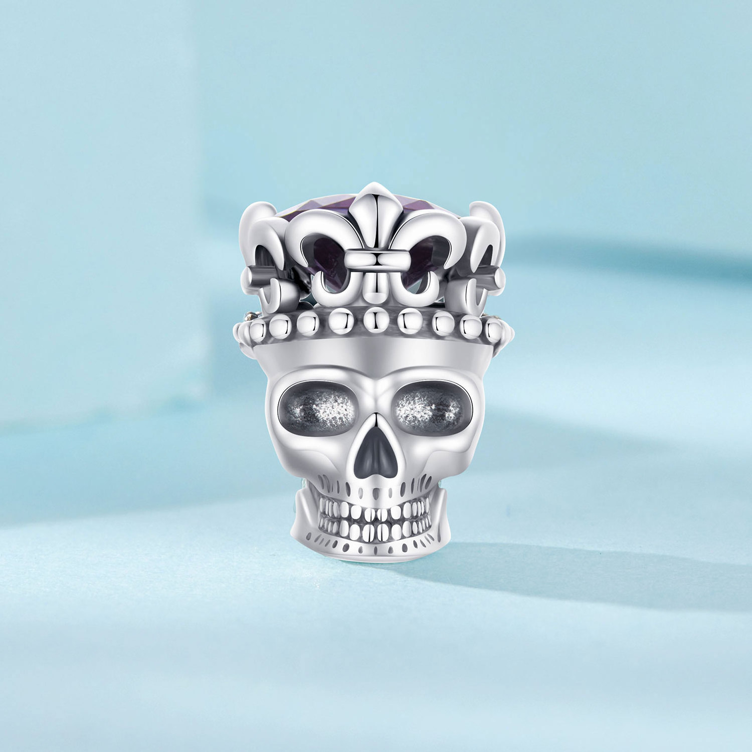 Exquisite Skull DIY Beads S925 Sterling Silver Loose Beads Festival Halloween Jewelry Beads