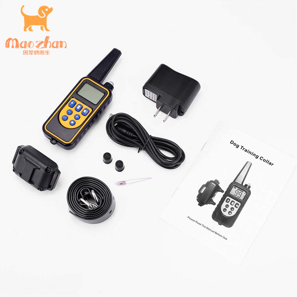 Newest Style Pet Training Collar Device Humane Shock USB Rechargeable No Barking Bark Shock Collars for Dog