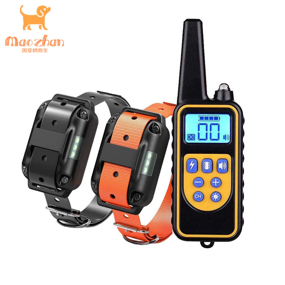 Hot Seller Dog Shock Training Collar Rechargeable Remote Dog Slave Training Collar Safety Bark Control Collars