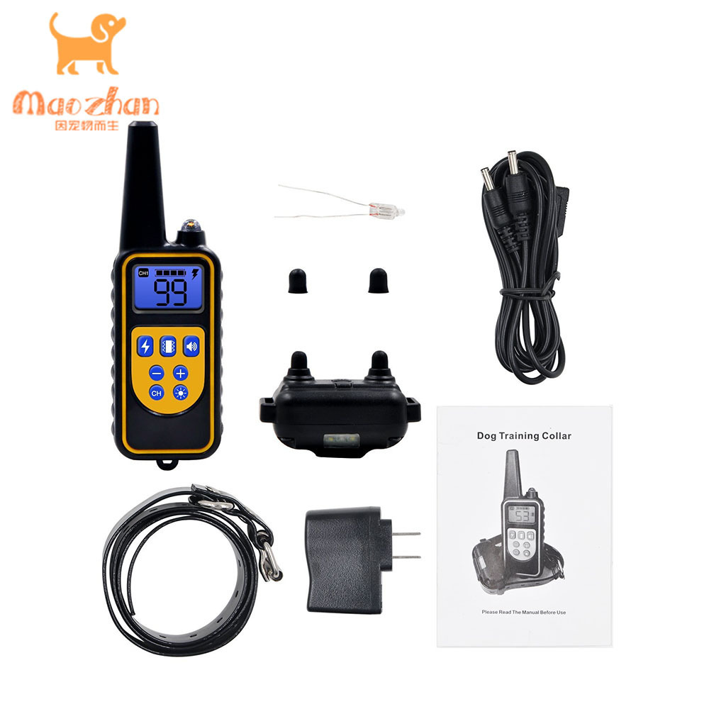 Hot Seller Dog Shock Training Collar Rechargeable Remote Dog Slave Training Collar Safety Bark Control Collars