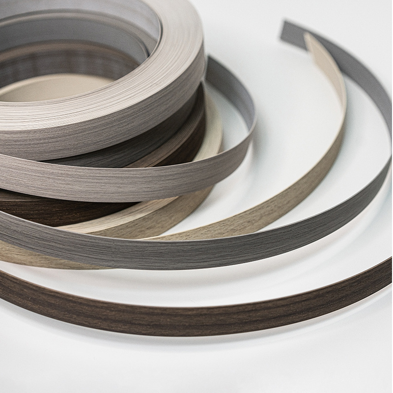 Factory High Quality Pvc Edge Banding Wood Grain Strip Tape Mdf Trim Plywood For Home Furniture Edge