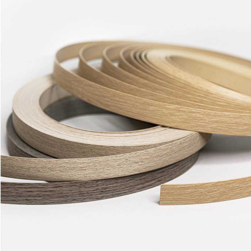 Factory High Quality Pvc Edge Banding Wood Grain Strip Tape Mdf Trim Plywood For Home Furniture Edge