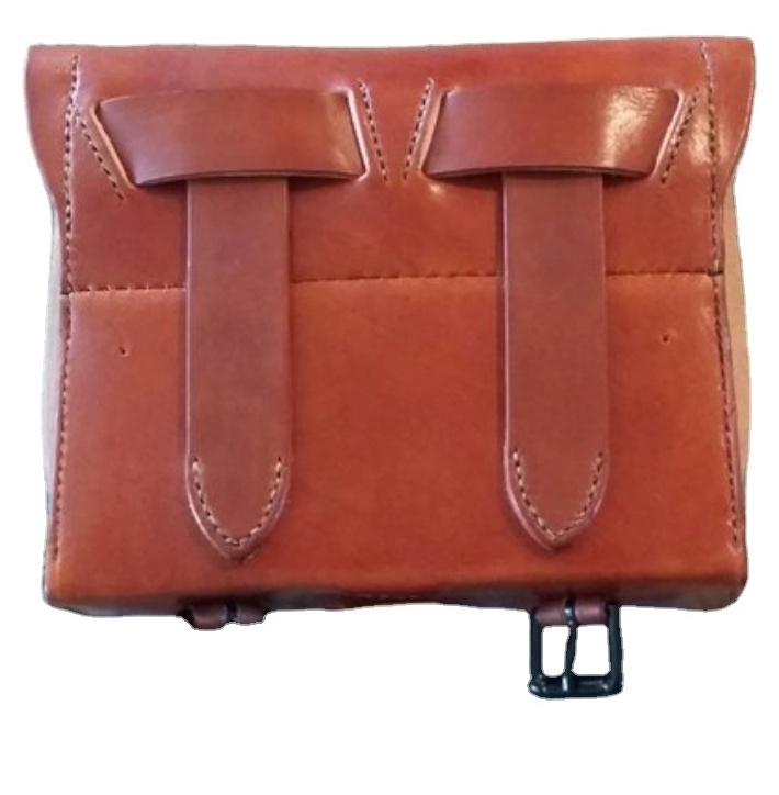 Cartridge Bag Handmade Stitched 100% Genuine Uniform Requirement Leather Atlanta Cartridge Box