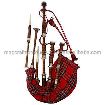 Customer Requirement 100% Wood Full Plastic Antique Mounts Rosewood Great Highland Bagpipes