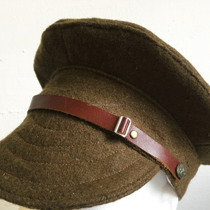 Wholesale Custom High Quality 100% Woolen Handmade Embroidery Logo WW1 British Trench Hats