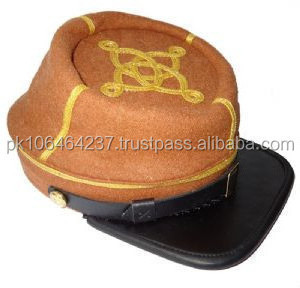 Handmade Embroidery Customer Confederate High Quality US CS OEM Unisex Civil War Kepis Hats