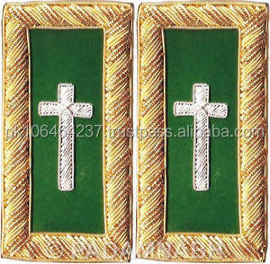 Customizable Requirements High Quality Uniform Epaulette Accessories Logos Shoulder Boards