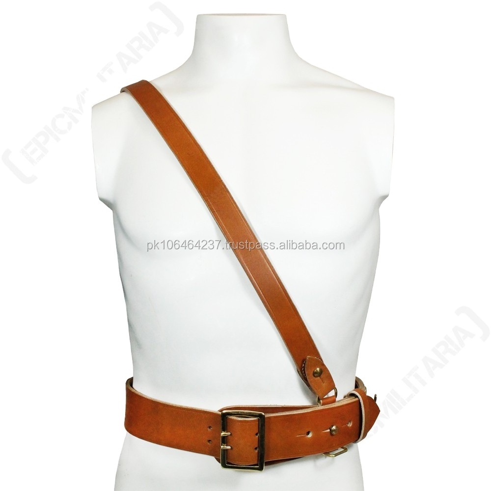 Customizable Requirement Reproduction Uniform Bands 100% Original Leather WW2 German Belts