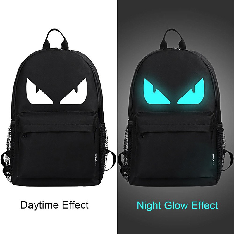 Lightweight luminous led light backpack flash bag laptop backpack with usb chargeing port