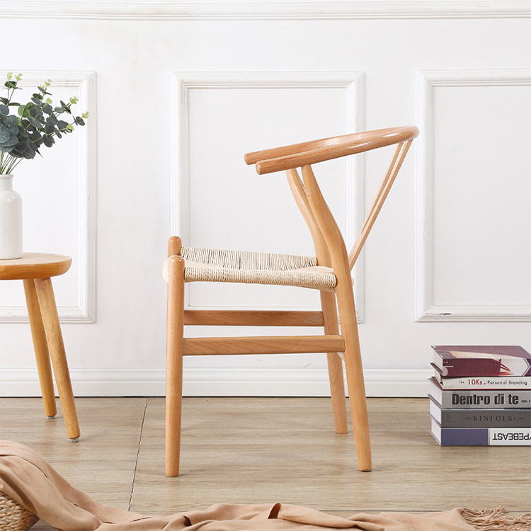 Wishbone Y chair Solid Wood dining Chair Hans Wegner Wooden Wishbone chairs for Home Restaurant Hotel Furniture Silla