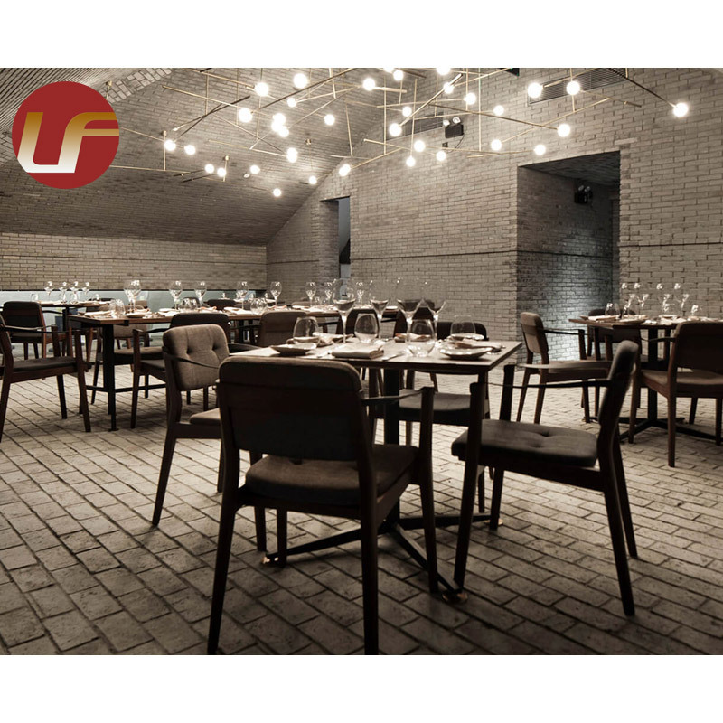 Dining Tables And Chairs Restaurant Sofa Sets Commercial Canteen Furniture Modern Restaurant Fast Food Wood Booth Seating