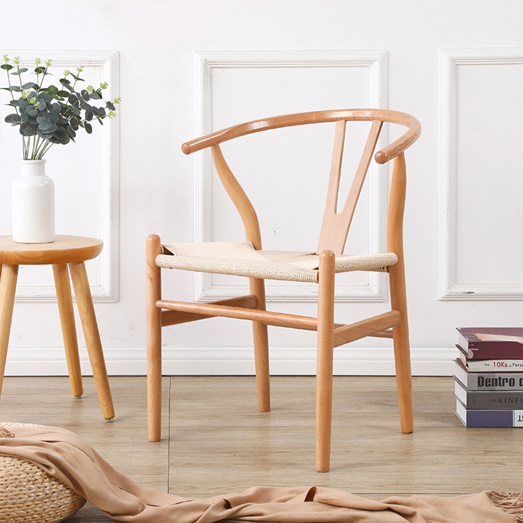 Wishbone Y chair Solid Wood dining Chair Hans Wegner Wooden Wishbone chairs for Home Restaurant Hotel Furniture Silla