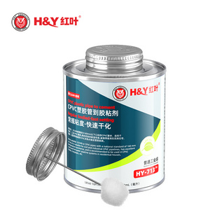 Fast Dry Low-VOC  Clear Grey  CPVC glue adhesive with Brush Super Glue for Tube Industrial Building