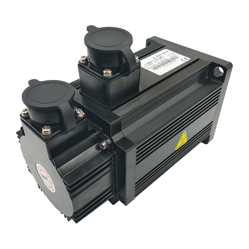 220VAC single/three phase 2.2KW 2000RPM 9.55N.m 5000 line encoder AC servo motor with brake