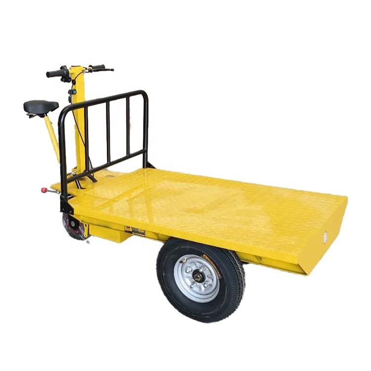 3 Wheel Platform Beach Garden Transportation Tool Electric Trolley Cart