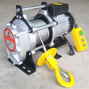 220v mini motor lift electric powered high speed winch