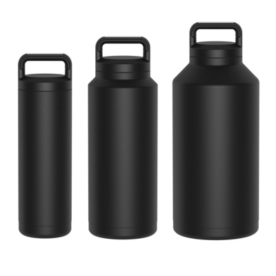 18 oz 32oz 64 oz  Hydro Bottle Insulated Stainless Steel Beer Growler  Wide Mouth Vacuum Insulated Water Bottle