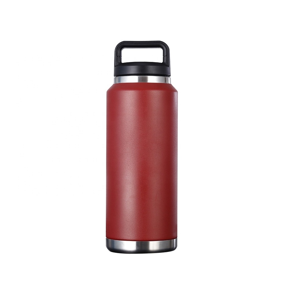 Large Capacity Stainless Steel Vacuum Insulated Powder Coated Water Bottle Thermo Flask Cups Jugs Garrafa Leak Proof Lid