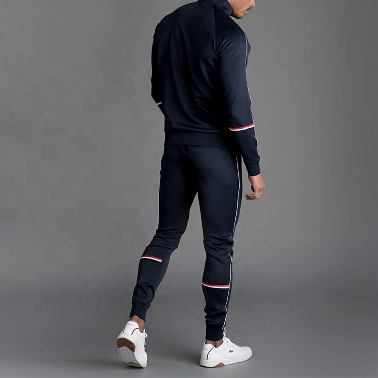 Custom men cotton jogger set print logo sport slim fit private label plain blank jogging suits