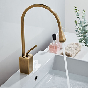 NEW DESIGN HOTEL LUXURY   GOLDEN SINGLE HANDLE BATHROOM BASIN FAUCET