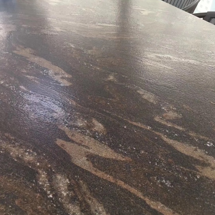 Sri Lanka Leather Quicksand Brown Granite Slab Price