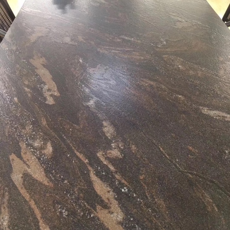 Sri Lanka Leather Quicksand Brown Granite Slab Price