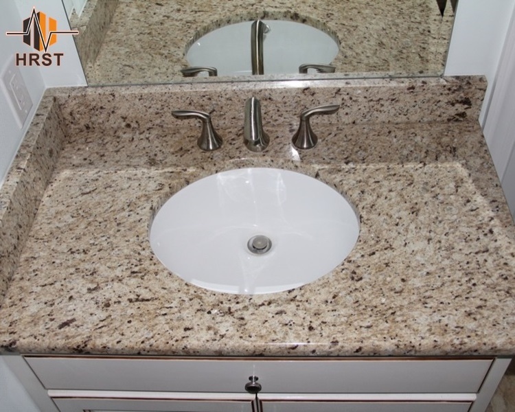 For Kitchen And Bathroom Yellow Color Vanity Tops Giallo Ornamental Granite Stone Countertop