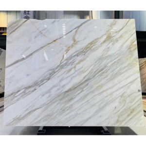 Factory Price Wholesales Natural White Stone Calacatta Gold Marble Slab For Wall Tiles