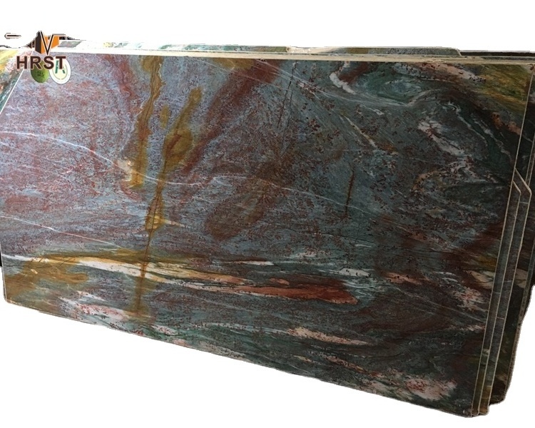 Natural Luxury Stone blue and Gold Van Gogh Granite Slab Price