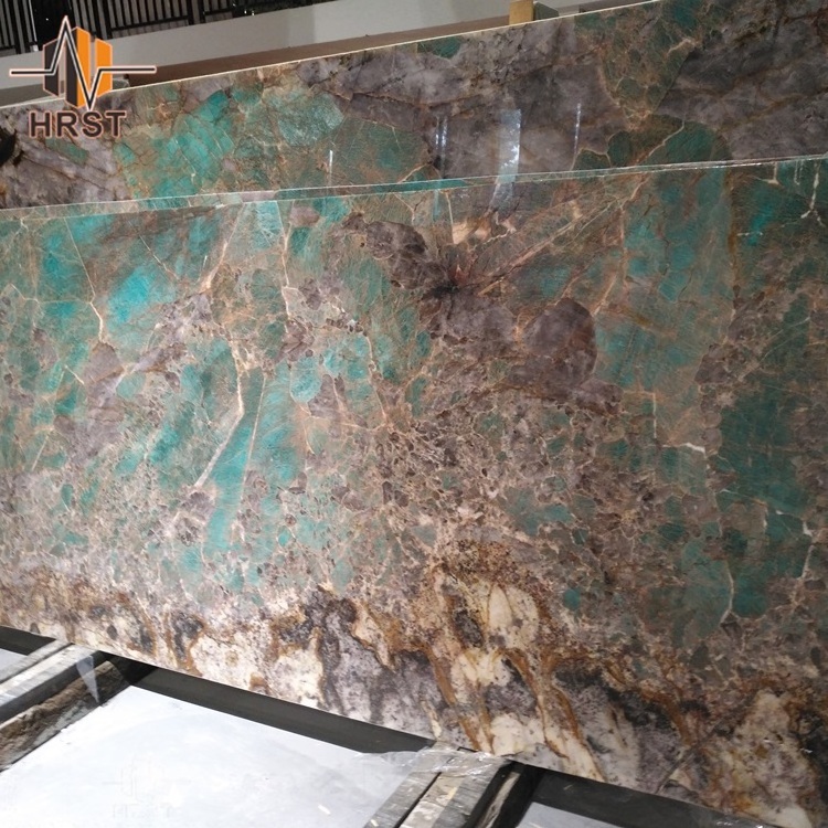 Bookmatch Polished Amazonite Green Brazilian Exotic Granite Slabs Price