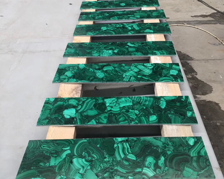 Semiprecious Stone Malachite Green Agate Slab Price