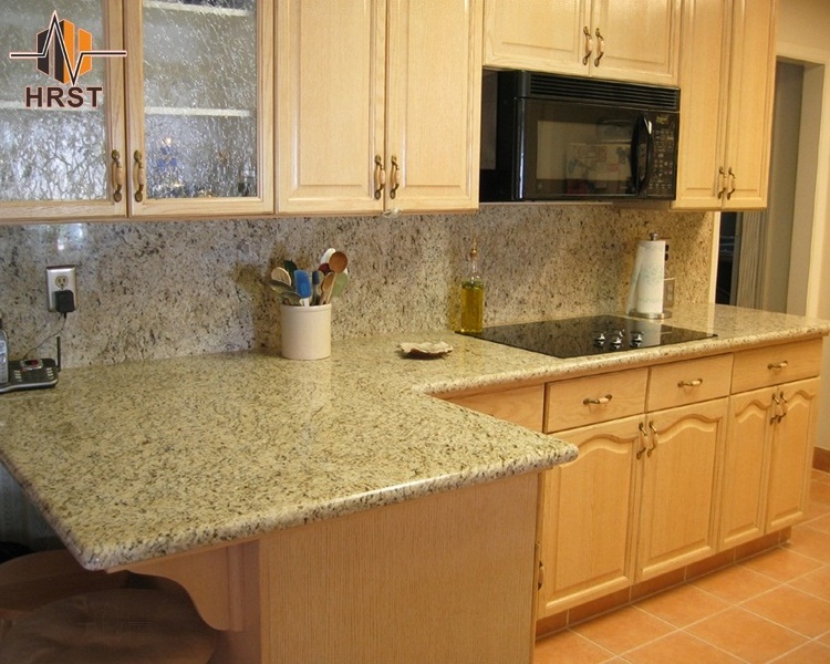 For Kitchen And Bathroom Yellow Color Vanity Tops Giallo Ornamental Granite Stone Countertop