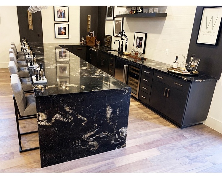 Black Cosmic Granite Black Granite Slab For Kitchen Bar Stairs Wall Window Sills Black Cosmic Granite