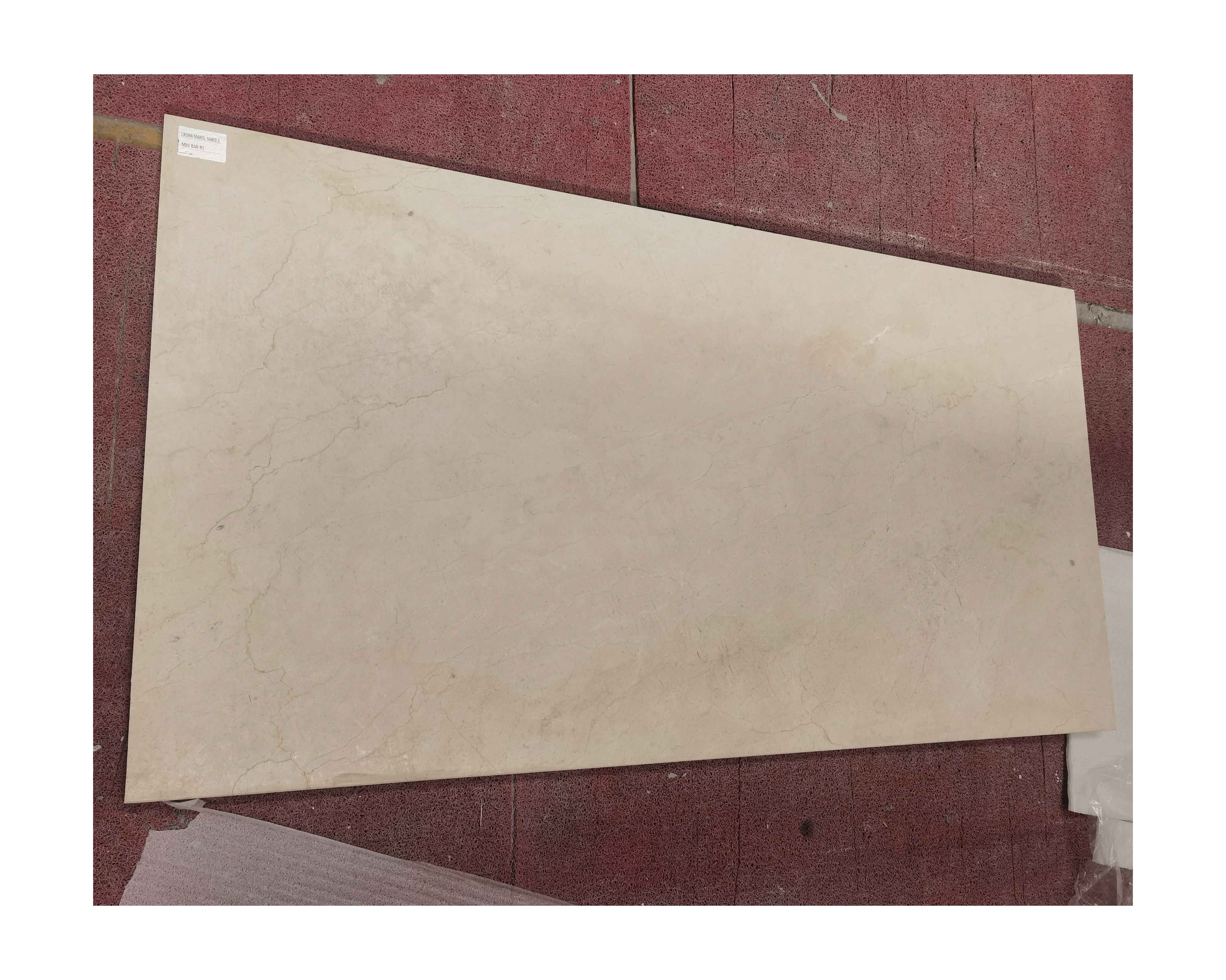 Exotic Marble Stone Honed Finish Tiles Beige Colour Marble Crema Marfil Marble For Minibar and Shelf