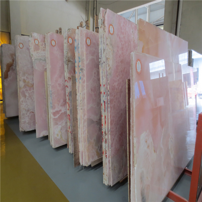 Pink Marble Onyx Wall Tile