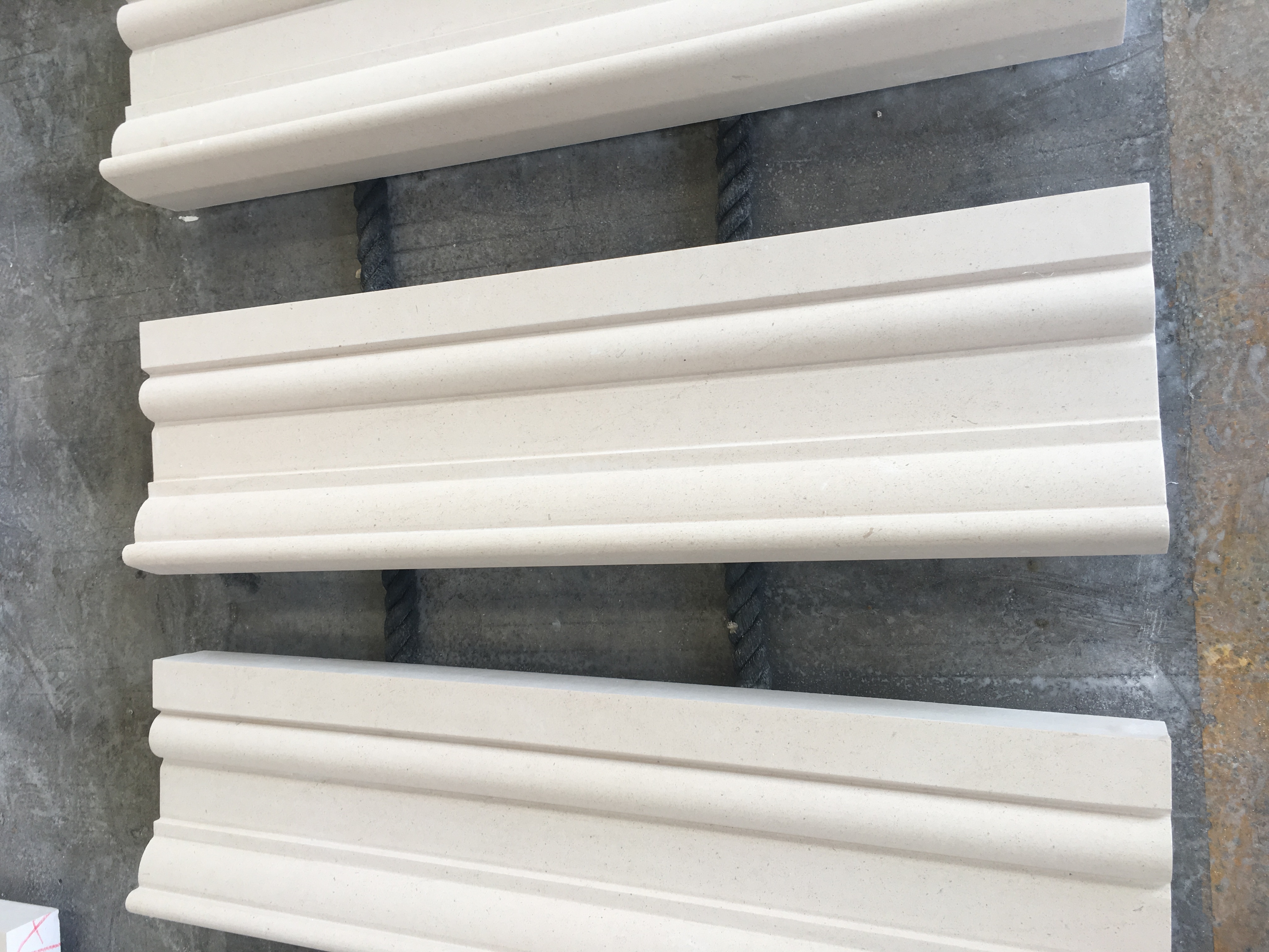 Exterior portugal white limestone window sills for villa wall