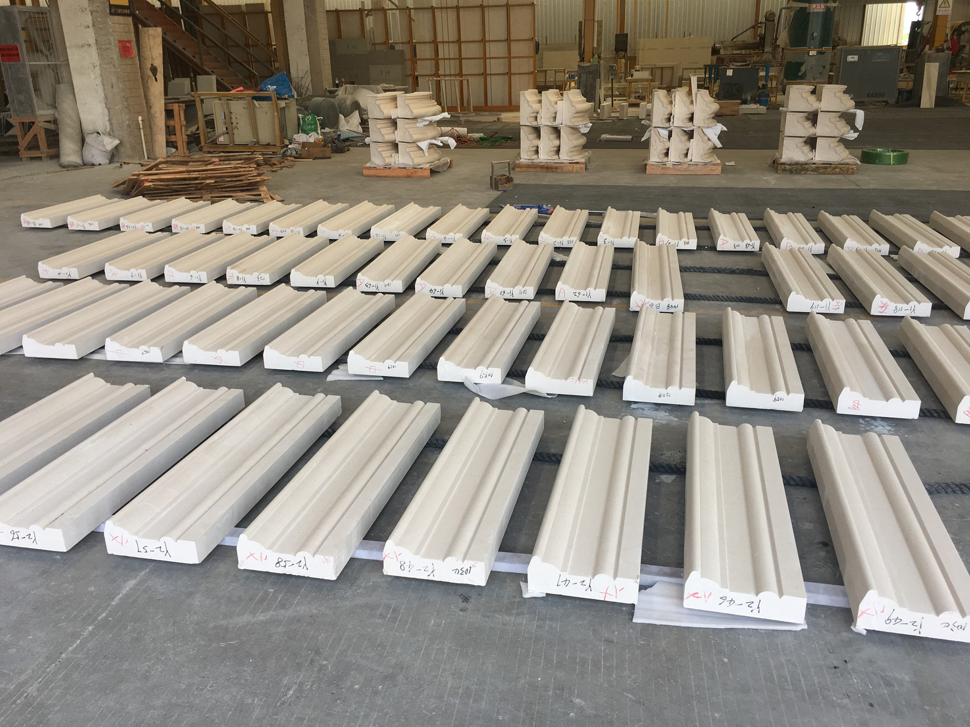 Exterior portugal white limestone window sills for villa wall