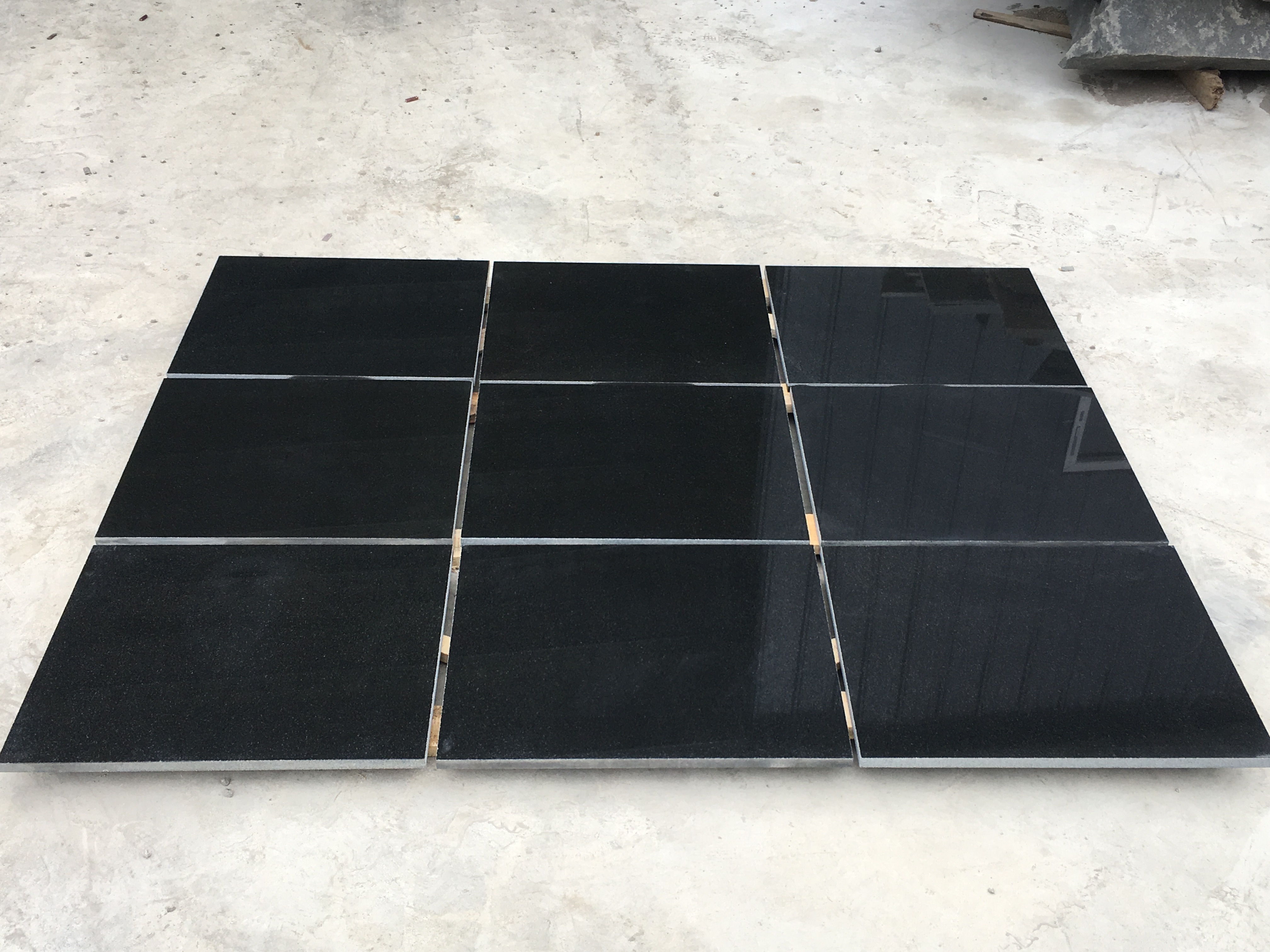 Multifunctional chinese hebei black granite pavers Outdoor Stair Steps with CE certificate