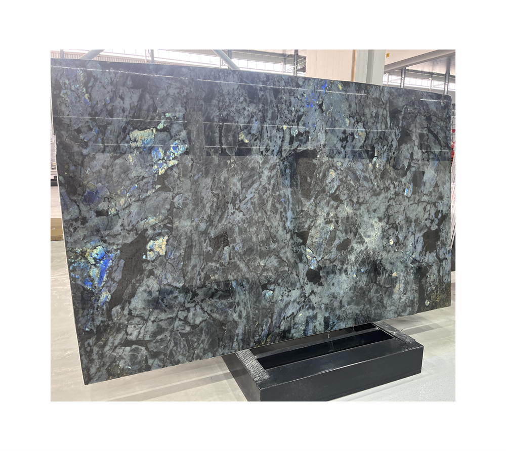 Factory Directly Supply Polished Blue Labradorite Granite Slab Price