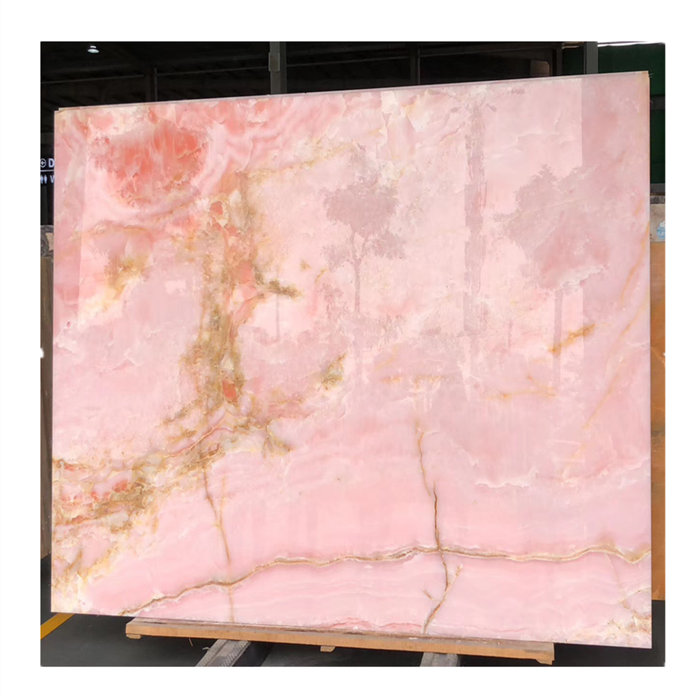 beautiful pink onyx slab, pink onyx marble countertop