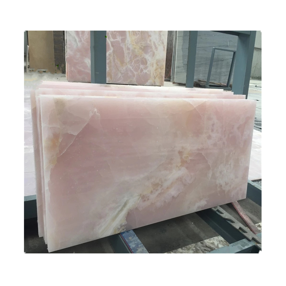 luxury original pink onyx marble slabs & tiles