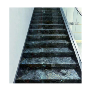 luxury customized labradorite blue 	granite stairs design