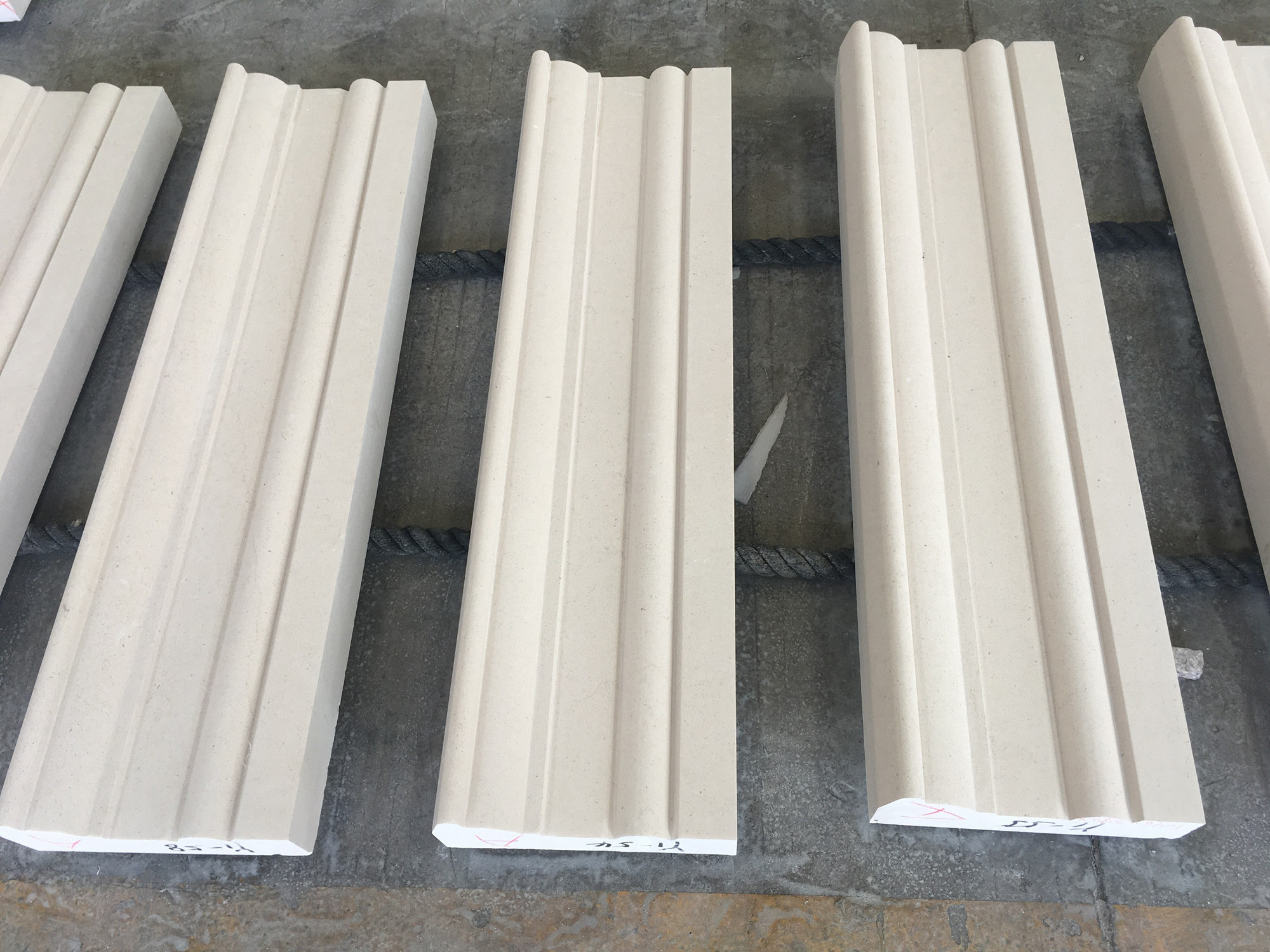 Exterior portugal white limestone window sills for villa wall