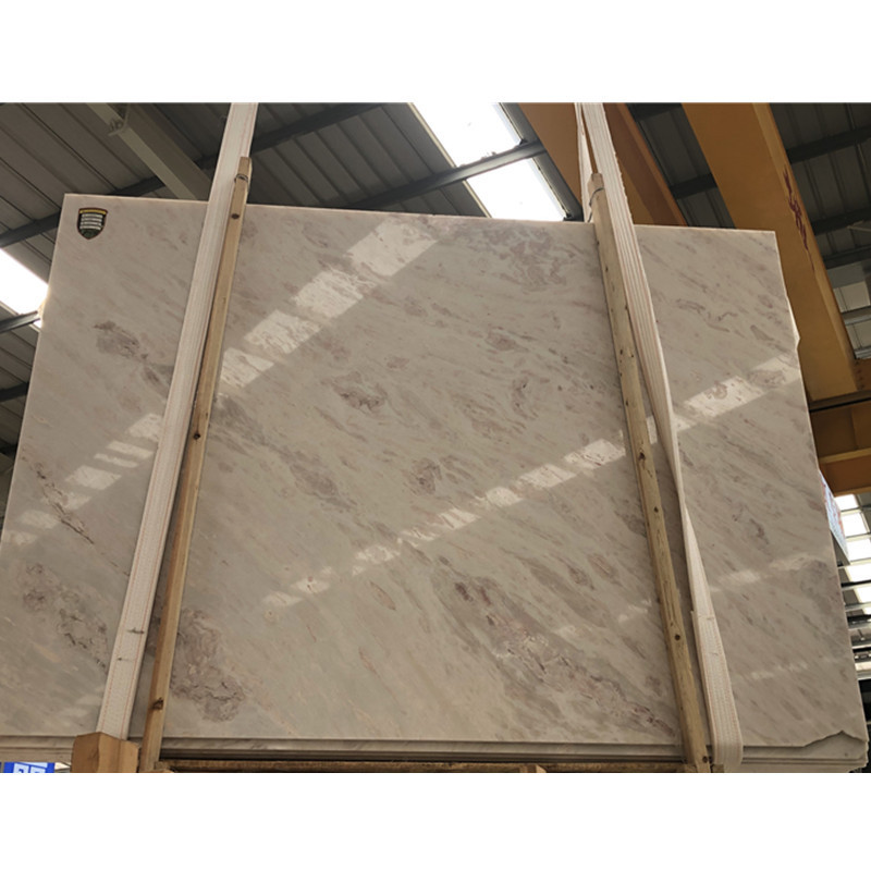 Natural white rosa aurora marble