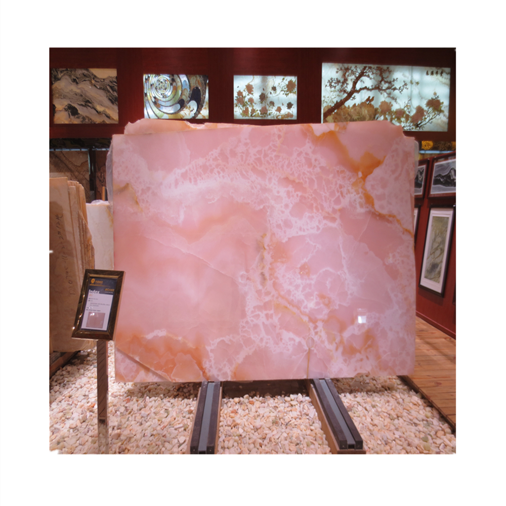 Pink Marble Onyx Wall Tile